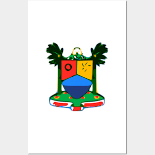 Lagos Nigeria Flag Decal Posters and Art